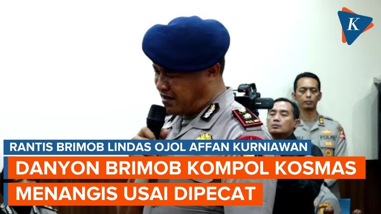Kompol Kosmas Menangis Usai Dipecat dalam Kasus Rantis Brimob Lindas Affan Kurniawan