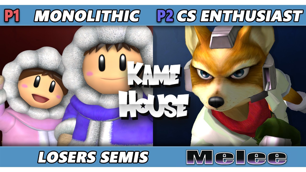 Kame House 144 LOSERS SEMIS - Monolithic (Ice Climbers) Vs CounterStrikeEnthusiast (Fox) Smash Melee