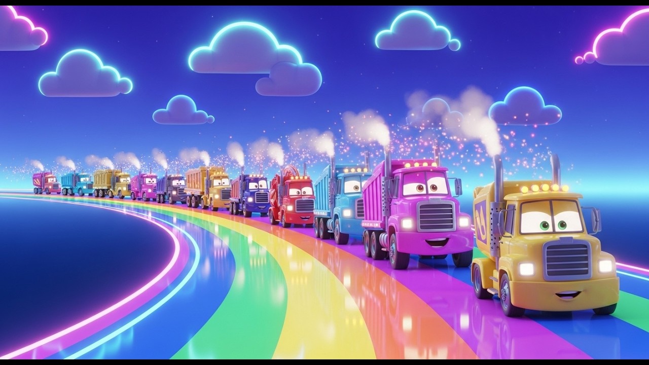 Big Trucks Song 🚚 Fun Truck Songs for Kids | Nursery Rhymes & Learning Songs Compilation