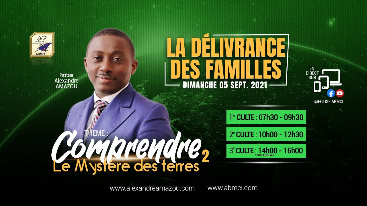 𝐂𝐎𝐌𝐏𝐑𝐄𝐍𝐃𝐑𝐄 𝐋𝐄 𝐌𝐘𝐒𝐓𝐄𝐑𝐄 𝐃𝐄𝐒 𝐓𝐄𝐑𝐑𝐄_partie 2 | Pasteur Alexandre AMAZOU