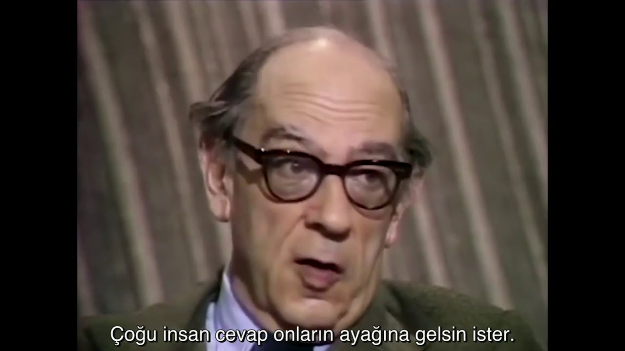 Isaiah Berlin, felsefenin önemini anlatıyor