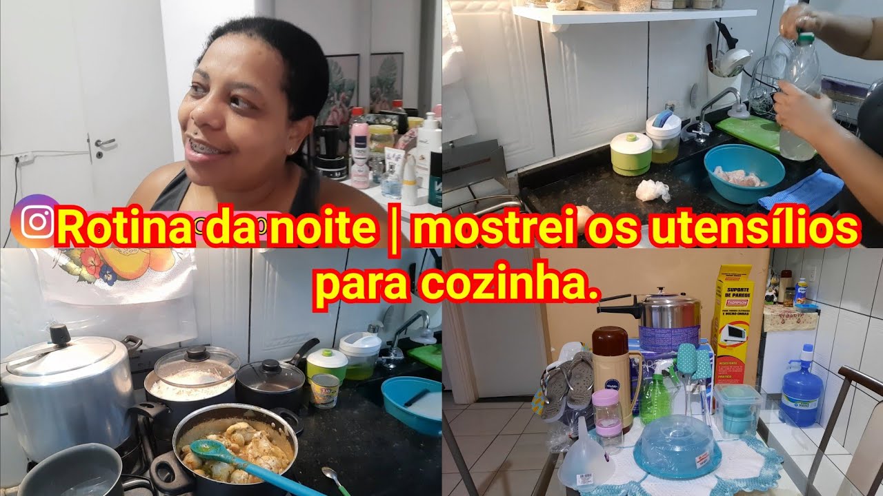 UM POUCO DA MINHA ROTINA - FIZ JANTA E MOSTREI UTENSÍLIOS PARA COZINHA! #DONADECASA #ROTINADANOITE
