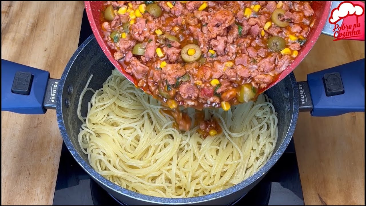 meu amigo chef de restaurante me ensinou, a melhor receita de macarrão a toscana