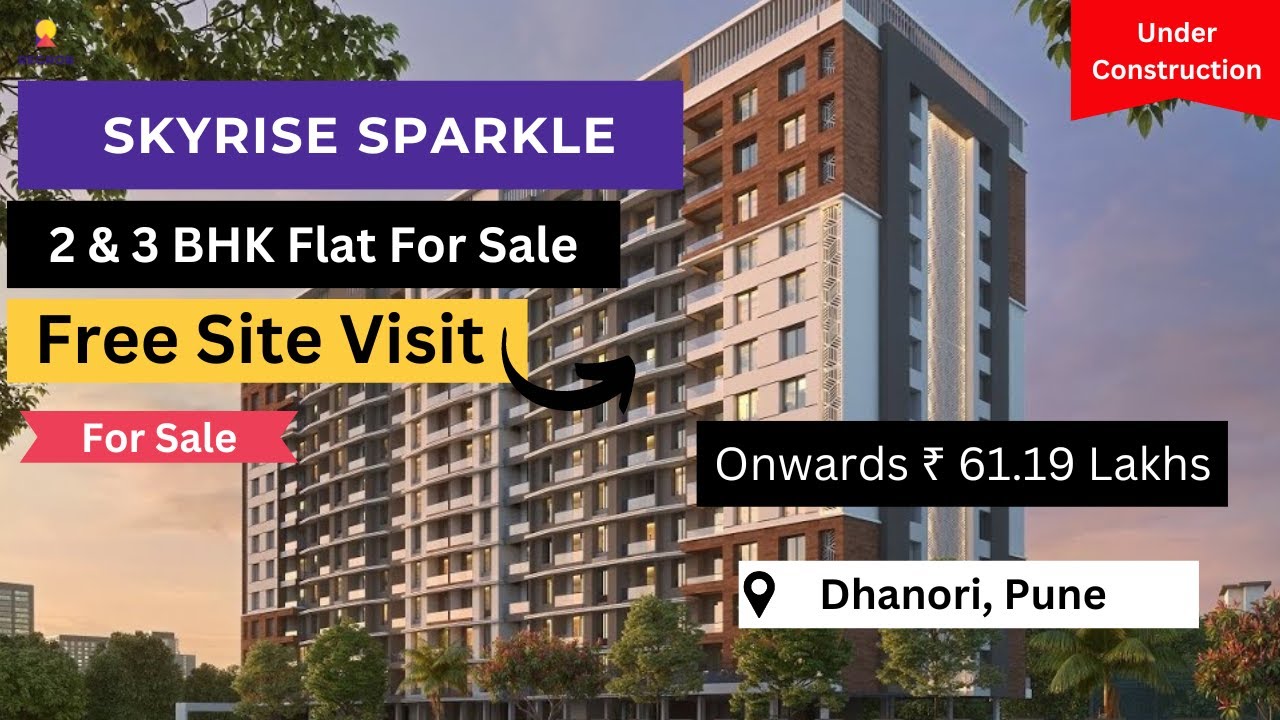 Skyrise Sparkle Pune |☎+91-7208312249 | 2, 3 BHK Flats  For Sale In Dhanori Pune   #puneproperty