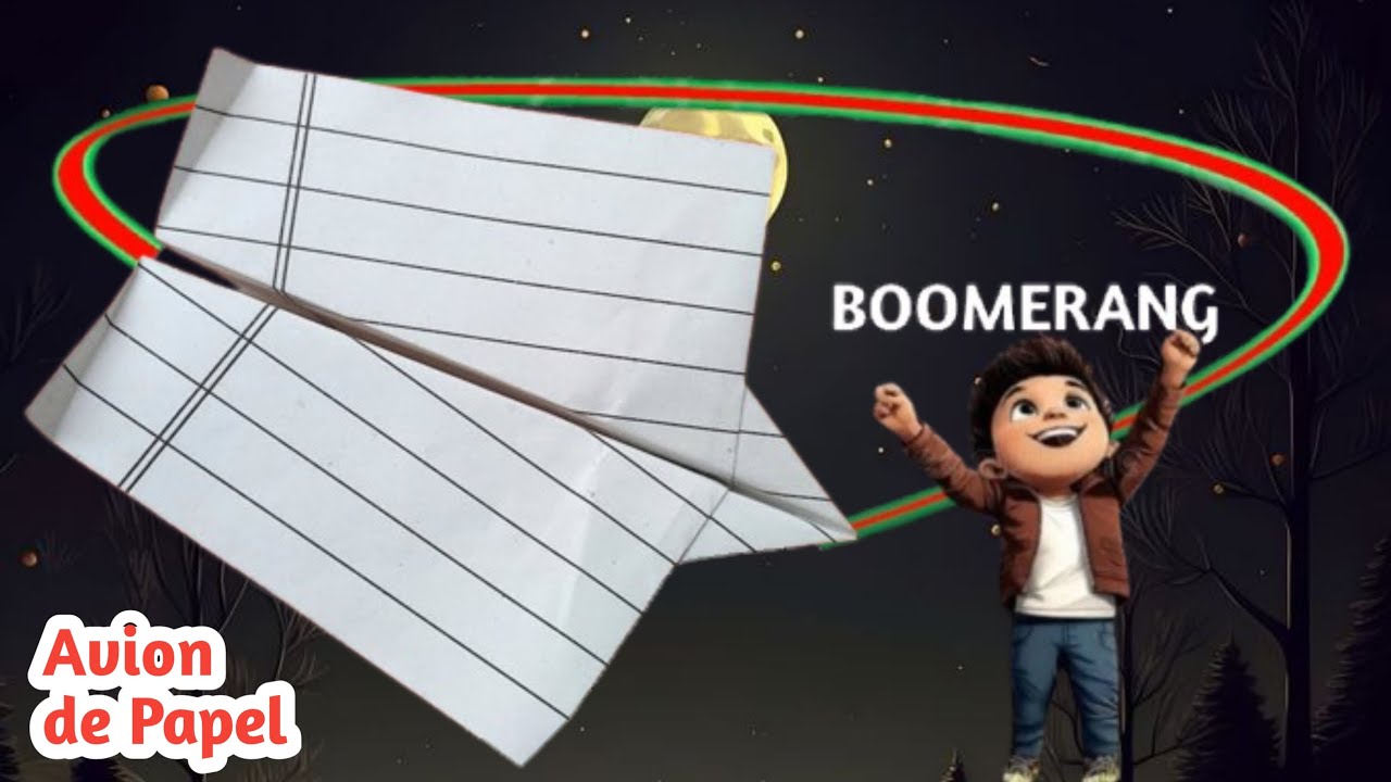 Cómo Hacer un Avión de Papel Boomerang que Regresa | Aviones de Papel