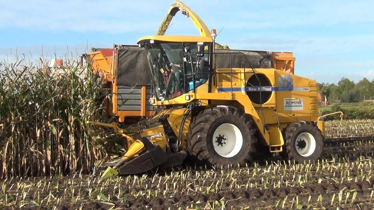 New Holland FX60 mais hakselen