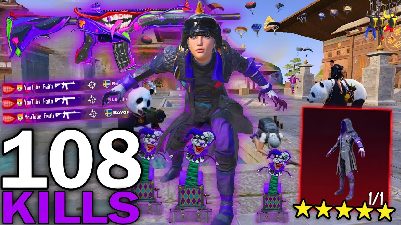 108 KILLS!😈NEW MODE BEST AGGRESSIVE RUSH GAMEPLAY in SACRED QUARTET🔥PUBG MOBILE