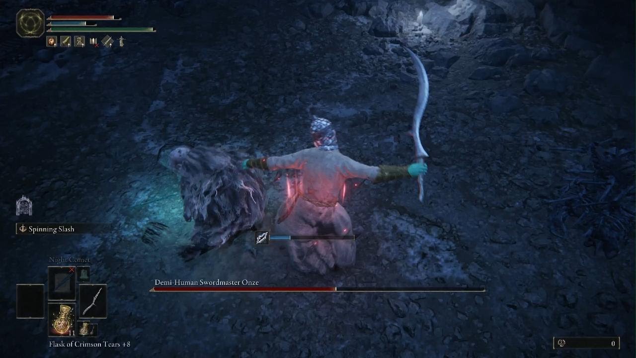 Demi-human Swordmaster Onze [Rl1, No Hit, +0 Blessings, All Bosses Region-locked Run]