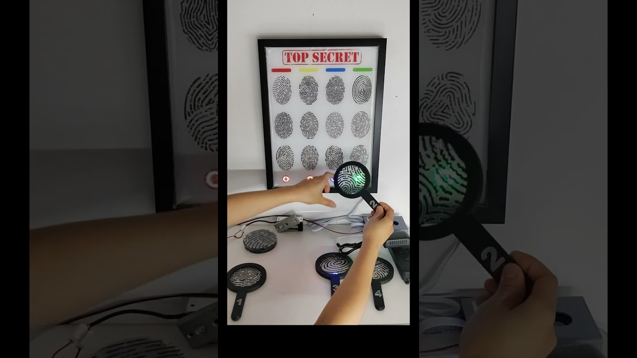 Escape Room Prop Fingerprint Detective Puzzle  #escaperoomprops