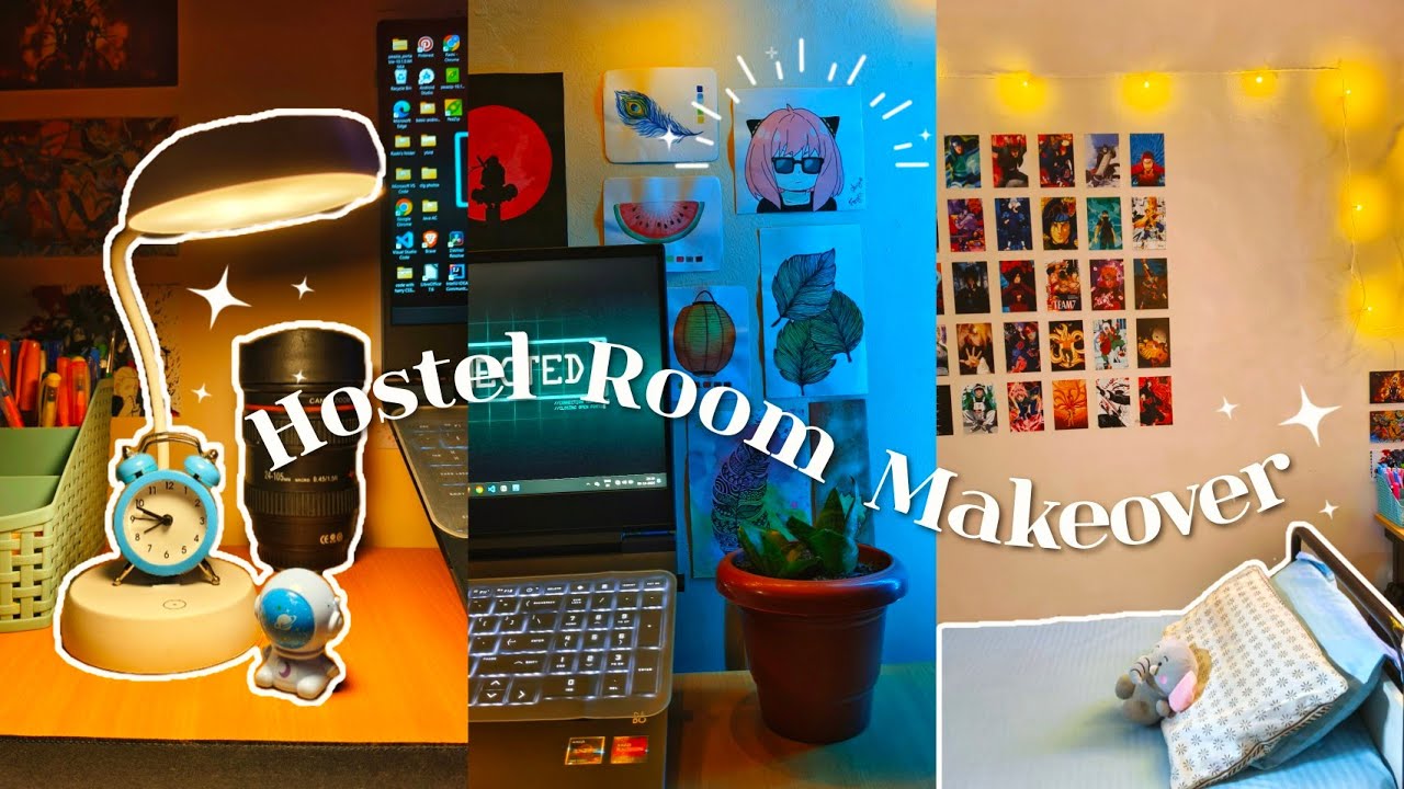 Hostel Room Makeover🚀| Transforming My Plain Room into a Cozy Space 🛋️