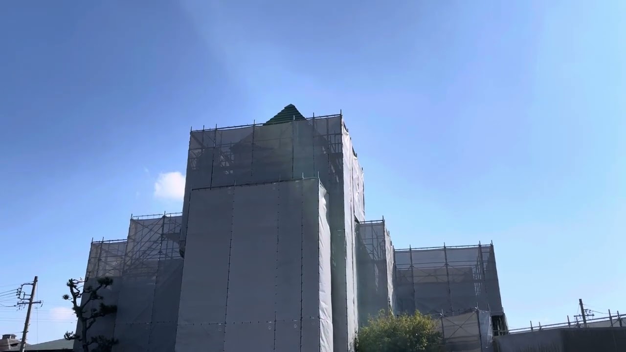 三重県四日市市大矢知地区市民センター　　モーターサイレン時報　12:00  サイレン吹鳴