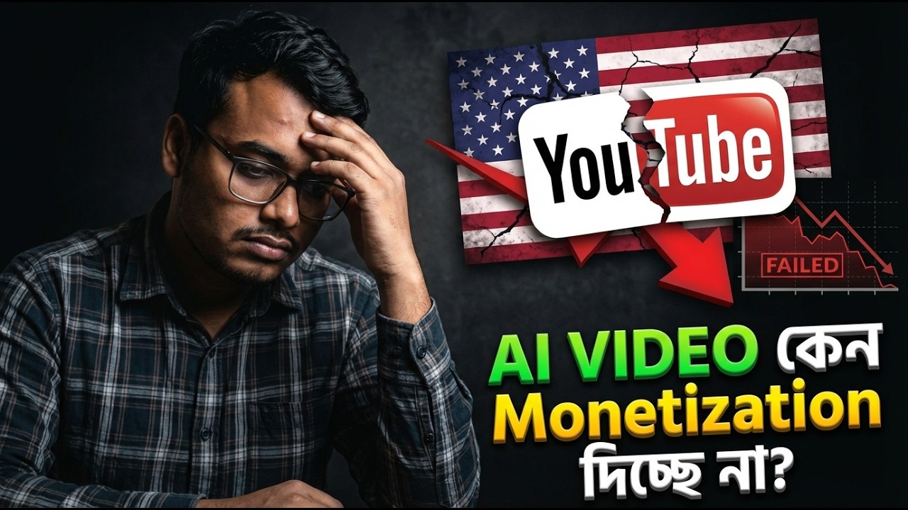 AI Video কেন মনিটাইজেশন দিচ্ছে না ? | How to Solve the reuse problem  | Hasan Skill Zone | AI video