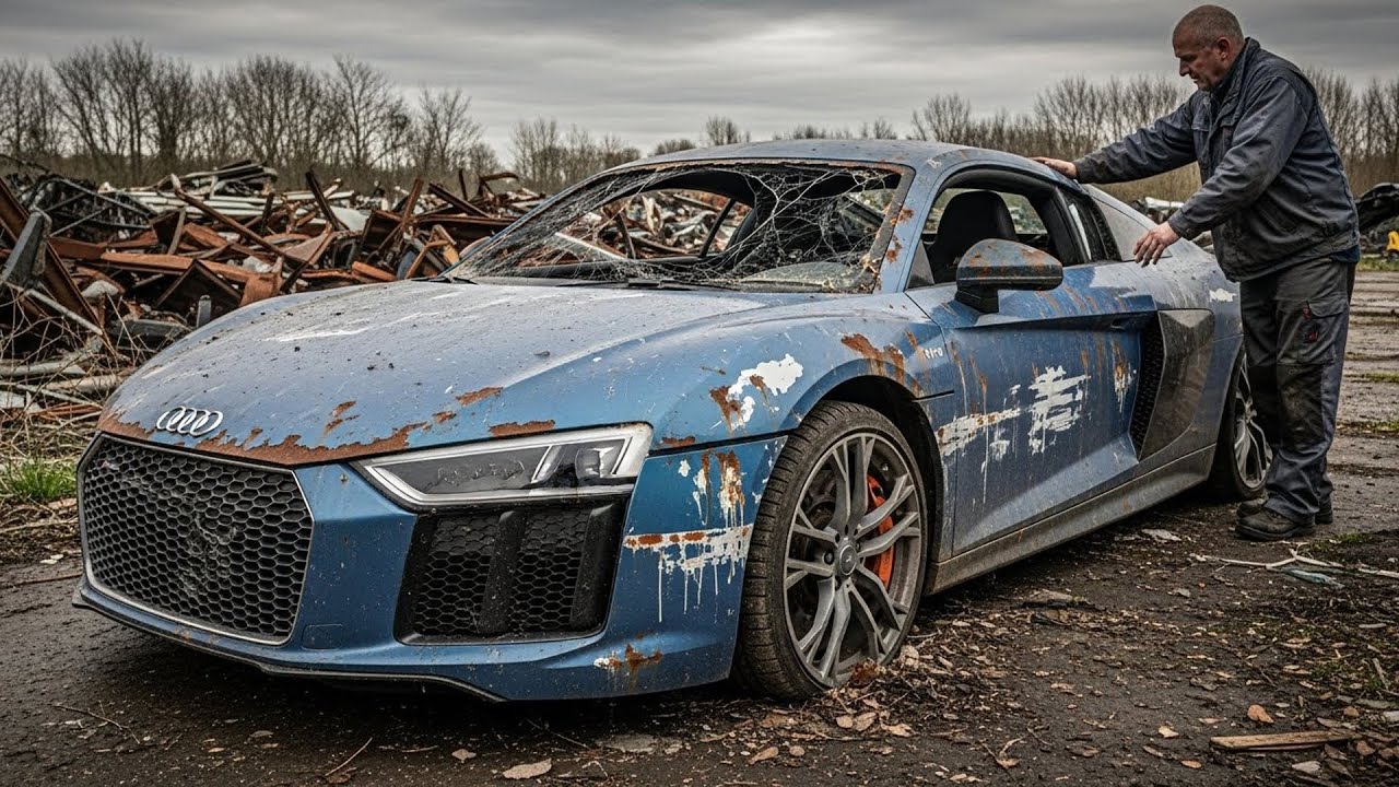 Asmr Car Restoration! Full Restoration of a Audi R8 V10 2016 from Total Disrepair to Looking New