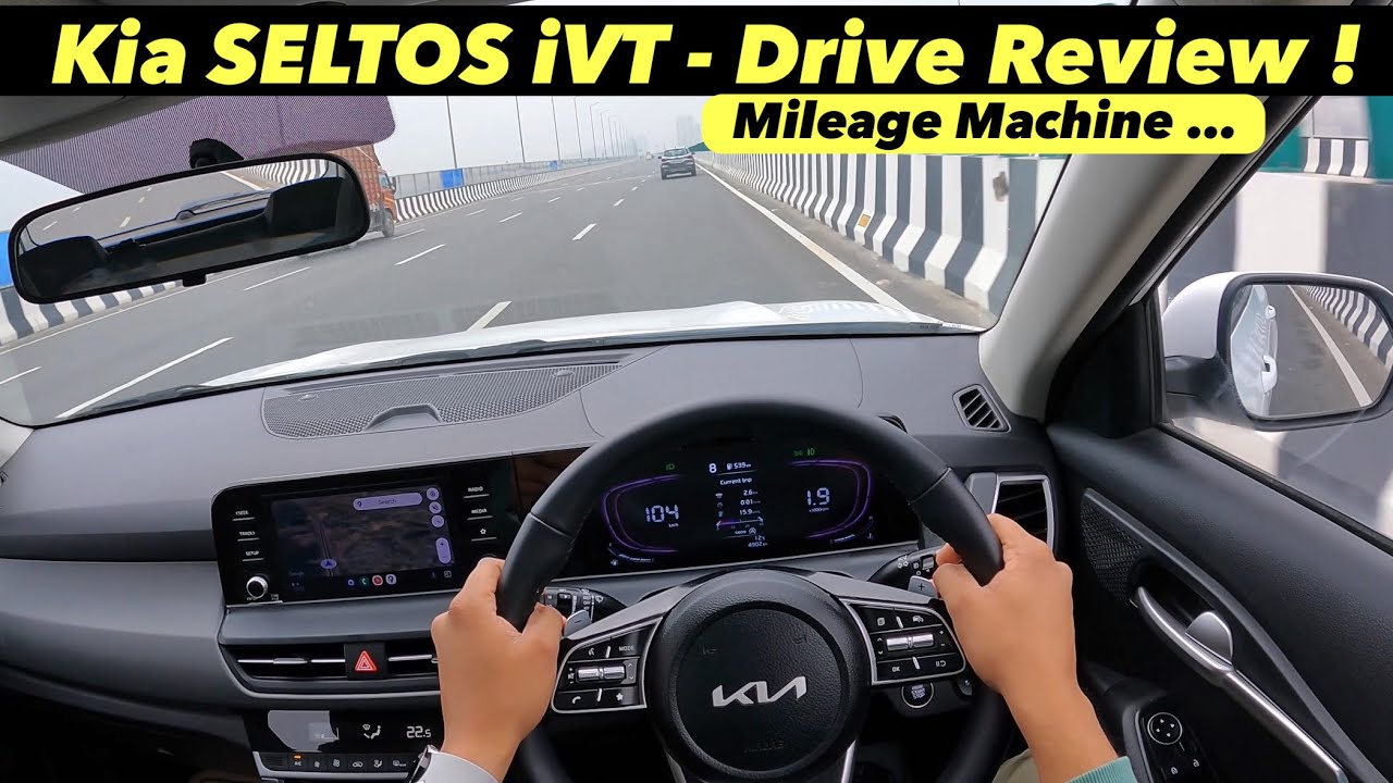 Kia Seltos Htk Plus ivt Drive Review - Mileage, Comfort & Performance !! Price ?