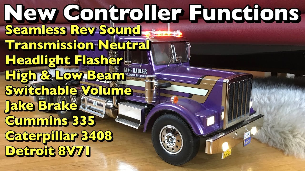 ESP32 Arduino RC sound & light controller: revving sound, jake brake & more!