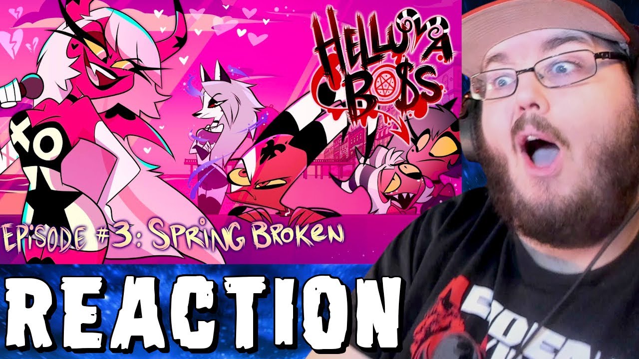 HELLUVA BOSS EPISODE 3 SPRING BROKEN (Animation By Vivziepop) #helluvaboss REACTION!!!
