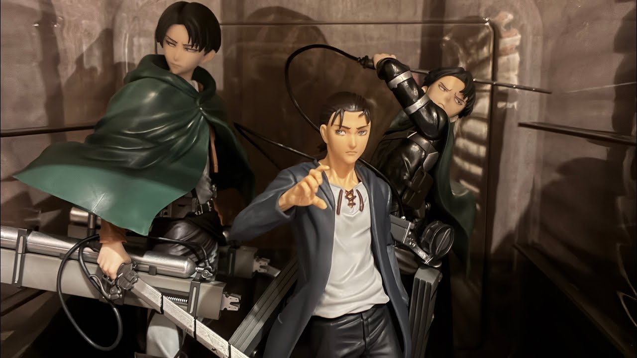 一番賞 進擊的巨人 李維兵長最後賞 我的眼睛一定是壞掉了…找好久才找到支撐架要插哪裡…