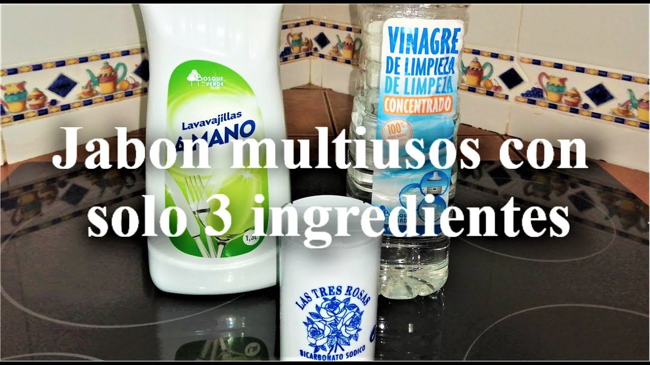 🧼Impresionante JABON MULTIUSOS solo 3 ingredientes | Para baños cocinas griferia | ELIMINA LA CAL..