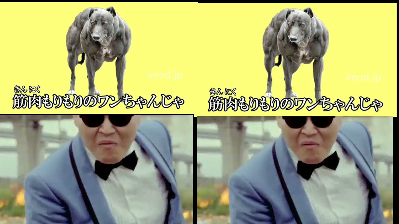 カンナムスタイルとカンナムスタイル改を比較してみた(4画面)
