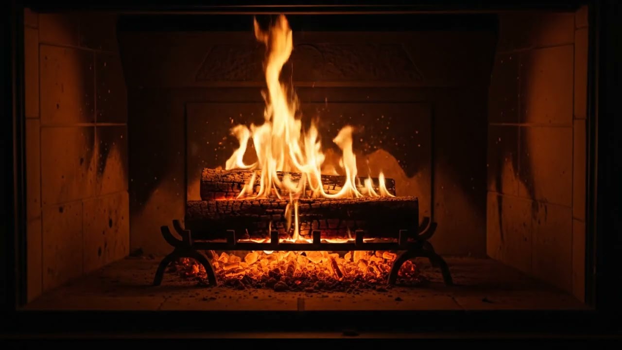Can’t Sleep? Try This 🔥 Real Fireplace Sounds All Night — 4K No Ads