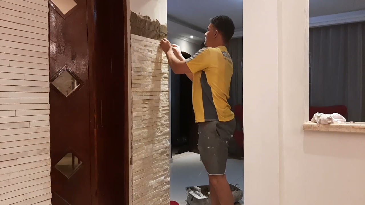 FIZEMOS UMA PAREDE DE PEDRA CANJIQUINHA | DEU RUIM | Frescurinhas da Bia