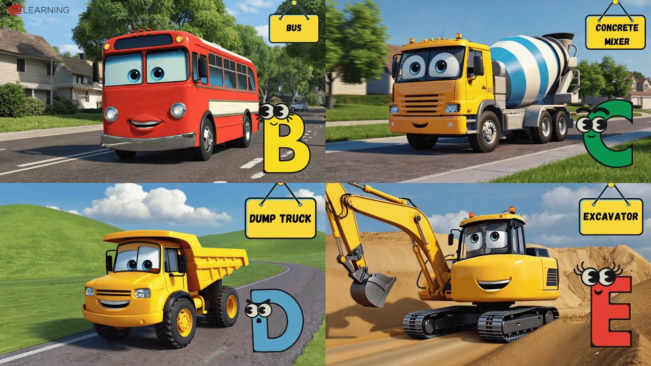 ABC Vehicle Song for Kids 🚗✈️🚢 | A to Z Transport Phonics Fun! | UZR Learning 