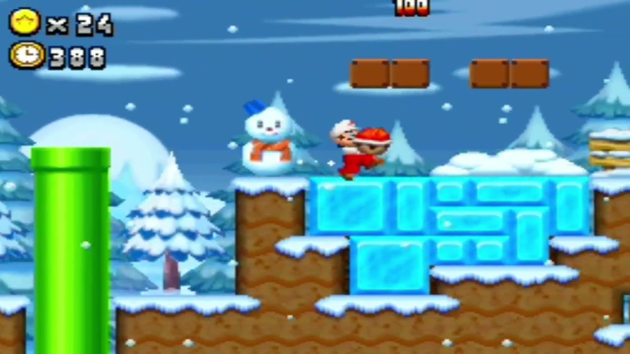 New Super Mario Bros. DS - Custom Level: Wonderful Winterwoods