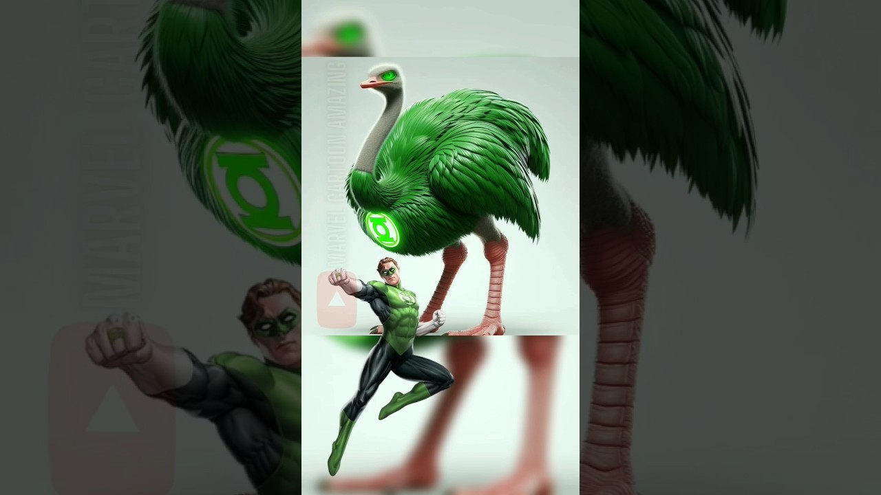 superhero but ostrich 💥 Avengers vs DC - All Marvel characters #marvel #shorts #avengers