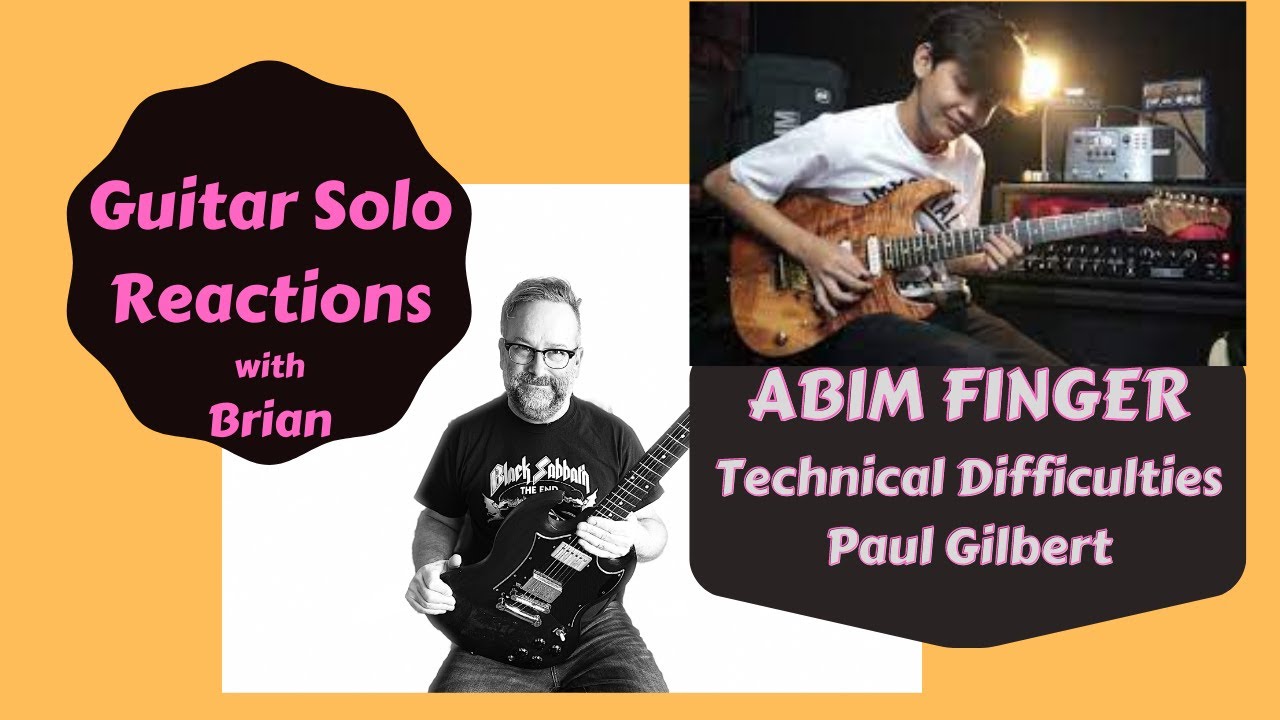 GUITAR SOLO REACTIONS ~ ABIM FINGER ~ Technical Difficulties/Gilbert