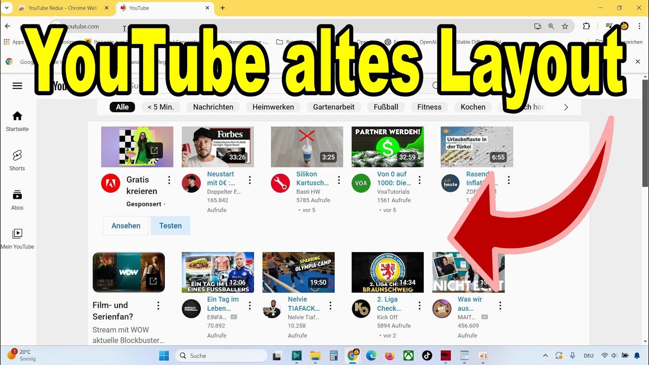 So kannst du bei YouTube das altes Layout / Design wiederherstellen