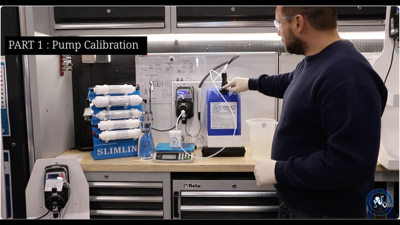 Octo Marine Hydrasil Dosing Pump Calibration and Priming video