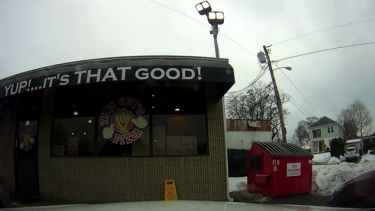 Driving to The 78 Pub @ This Guy's Pizza on Greenville Ave in Johnston, Rhode Island