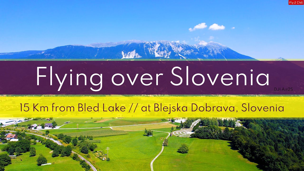 Flying over Slovenia - Vintgar Gorge or Bled Gorge Valley, Blejska Dobrava, Slovenia // Places Visit