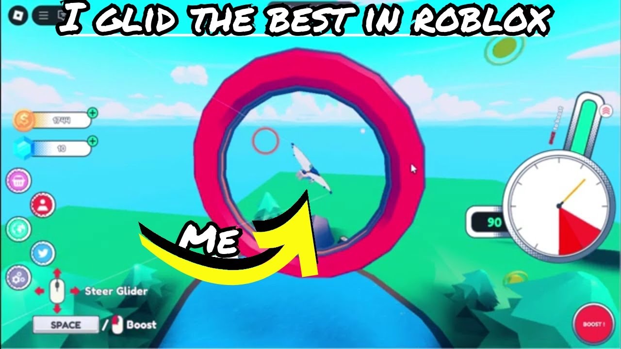 lets play Roblox glider simutlator