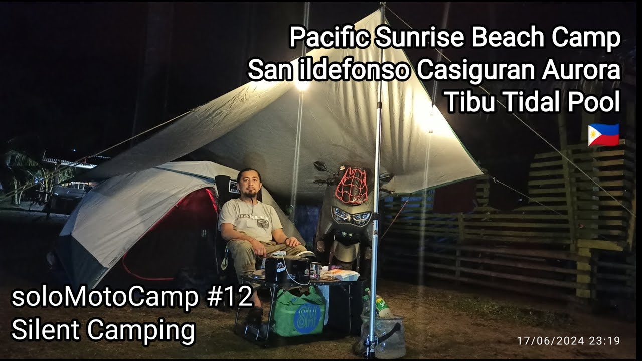 soloMotoCamp 12 Pacific Sunrise Beach Camp Casiguran Aurora / Silent Camping