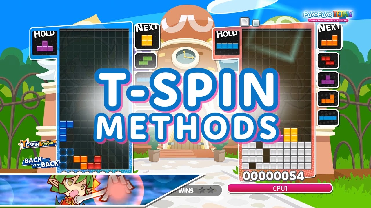 Puyo Puyo Tetris: T-Spin Methods Tutorial