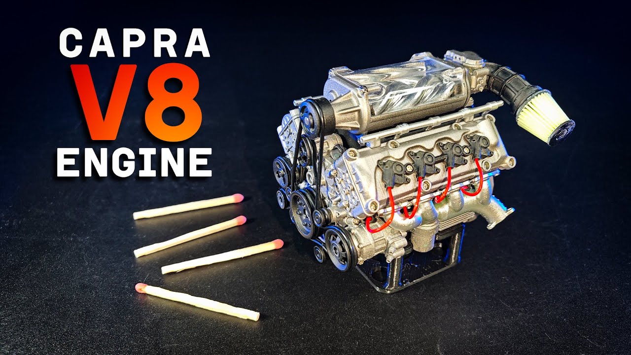 Realism in Miniature! V8 Engine for Capra VS4-10 | Speed Build | EngineDiy model kit