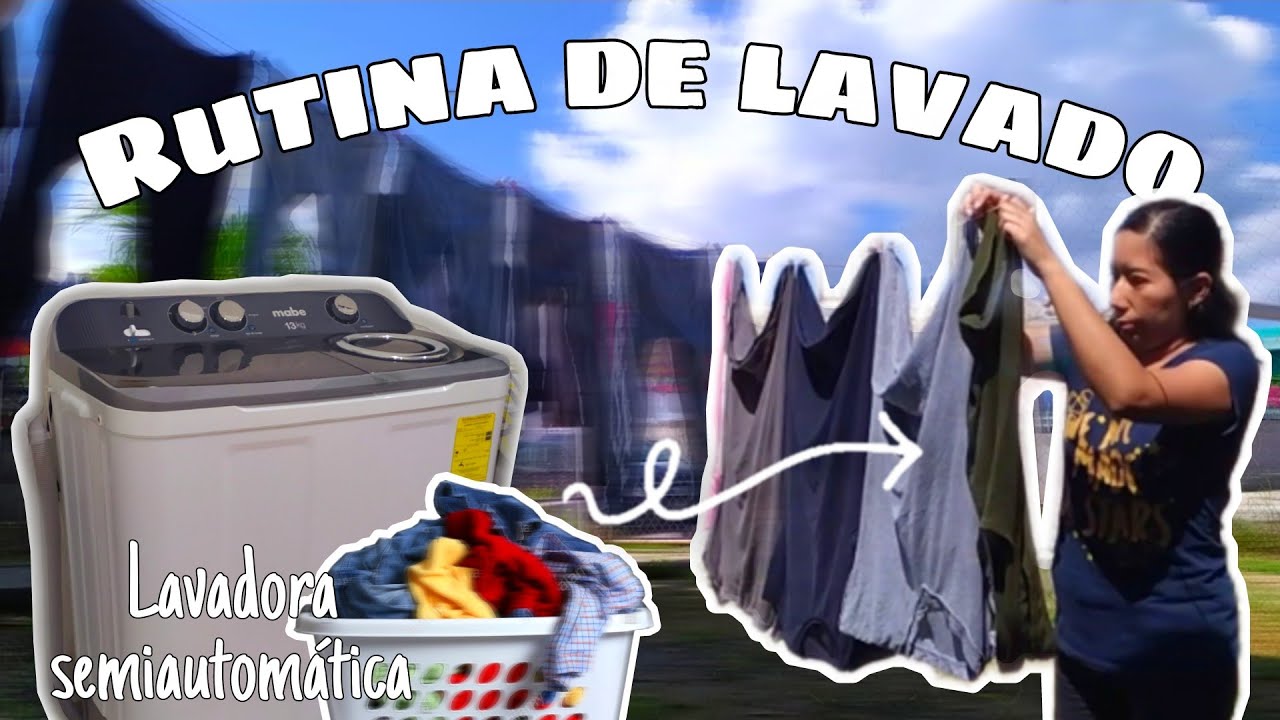 ✨Rutina de lavado de ropa|| Lavadora semiautomática de dos tinas || Naye Mendoza