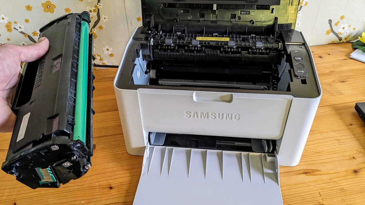 Как заменить тонер на лазерном принтере Samsung