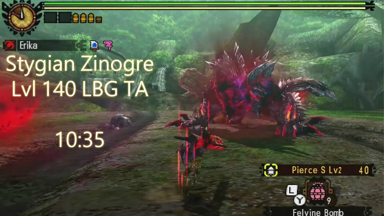 【MH4U】HD LVL140 Frenzy Stygian Zinogre ジンオウガ亜種 LBG ¤10:35¤