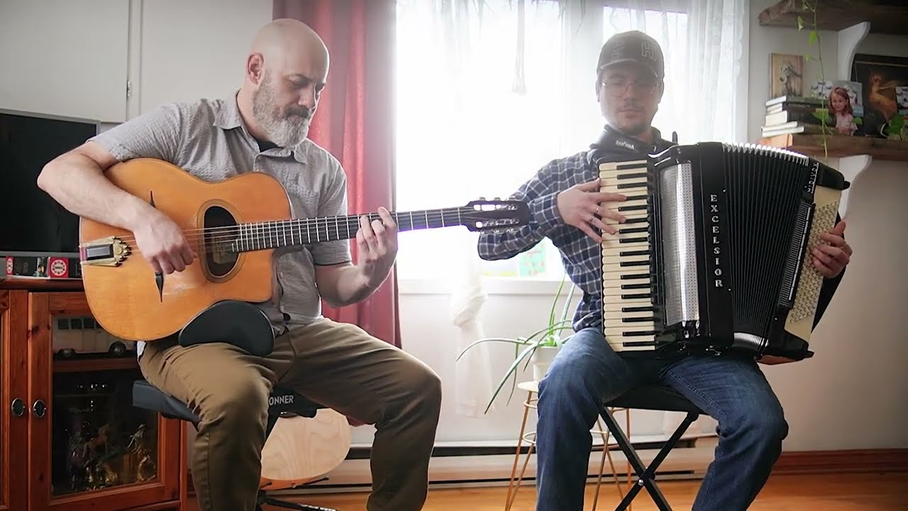 [Belle Province Swing] Zez Confrey - Dizzy Fingers (Jazz Manouche) Accordion & Guitar