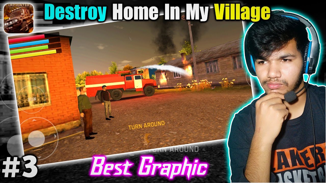 😧 Destroy Home In Village || Russian Car Driving UAZ Hunter Gameplay In Hindi