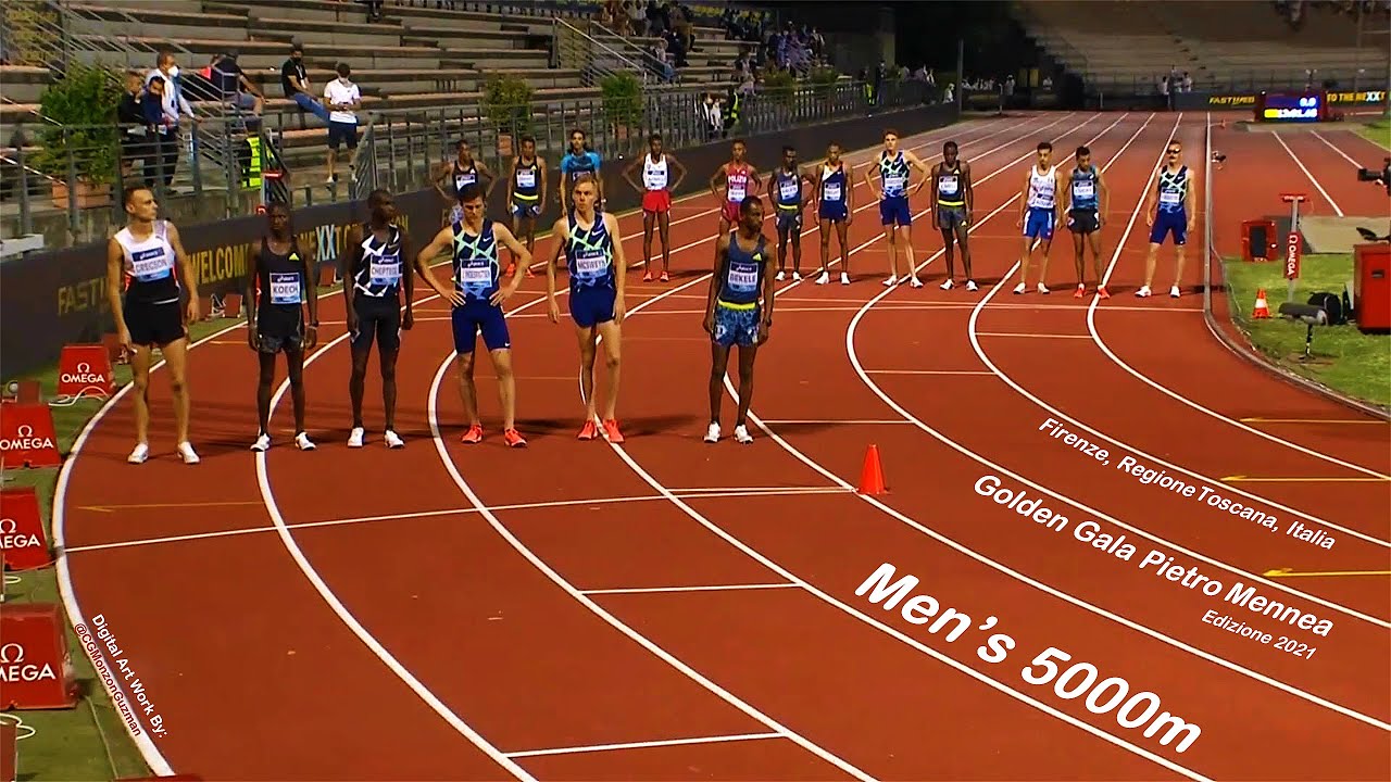 Men's 5000m.  Golden Gala Pietro Mennea.  Firenze, Regione Toscana, Italia. (10/6/2021).