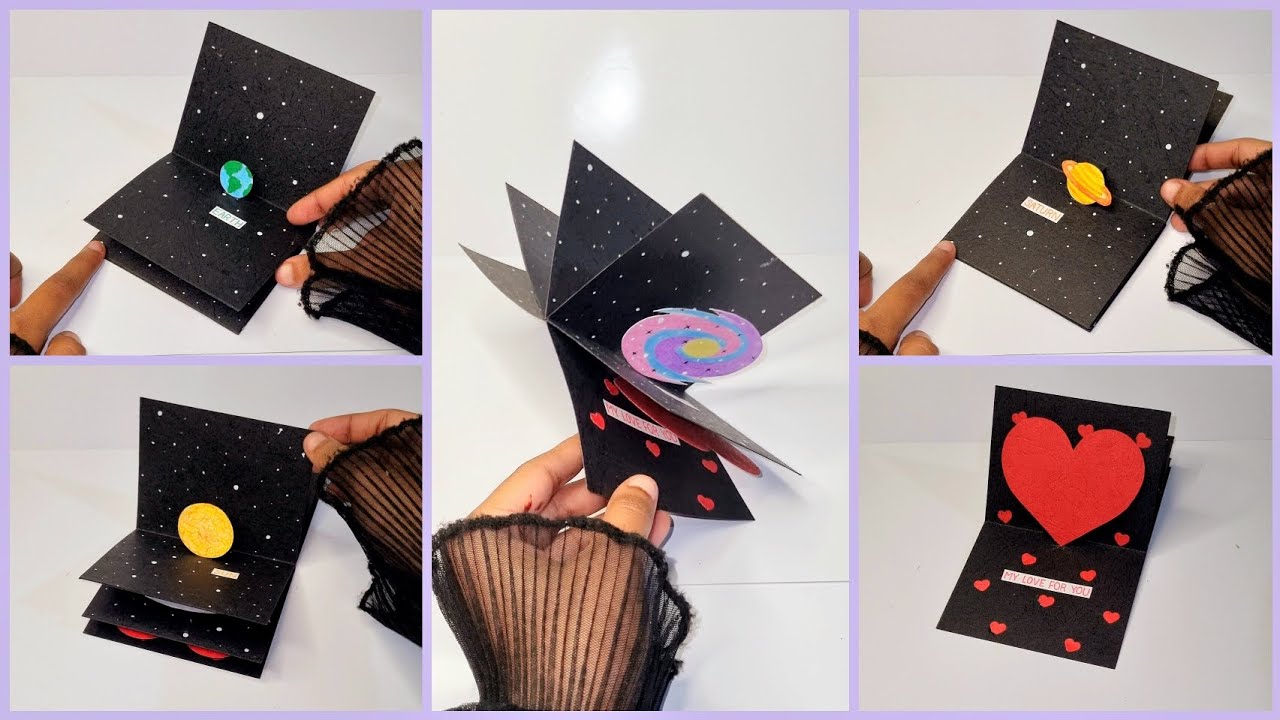Cute Card Idea 😍 Love Greeting Card ❤️ Cute Card Ideas 🥰 #craft #diy #cutecard #papercraft #love