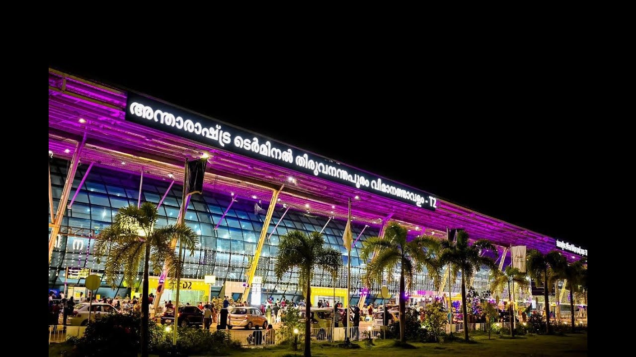 Thiruvananthapuram (TRV) International Airport | Via Kadakkal, MC Road | Night Travel Vlog | English