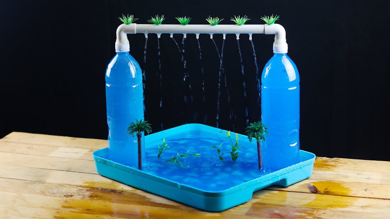 How to Make a Water Fountain With Plastic Bottle