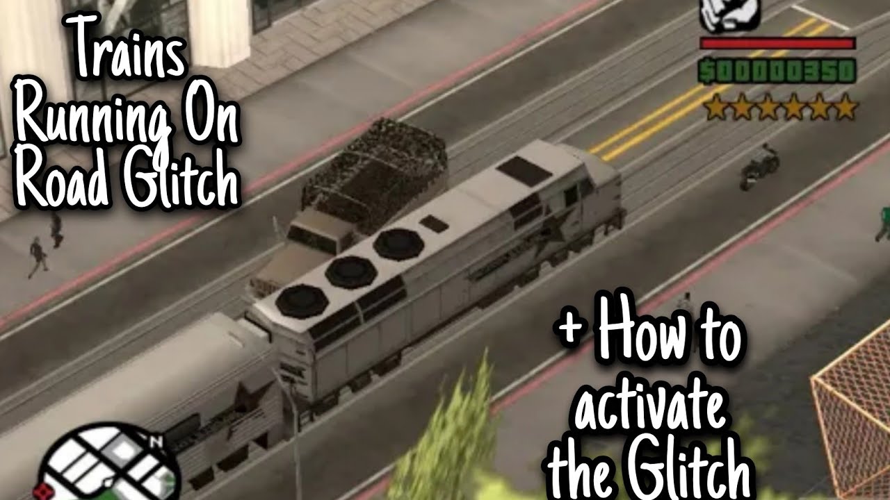 GTA SA: Train running on the roads