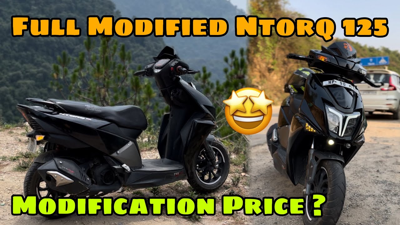 NTORQ 125 Full Modifications Review 🤩 Total Modifications Price ? || RIDW WITH PANTHER ||