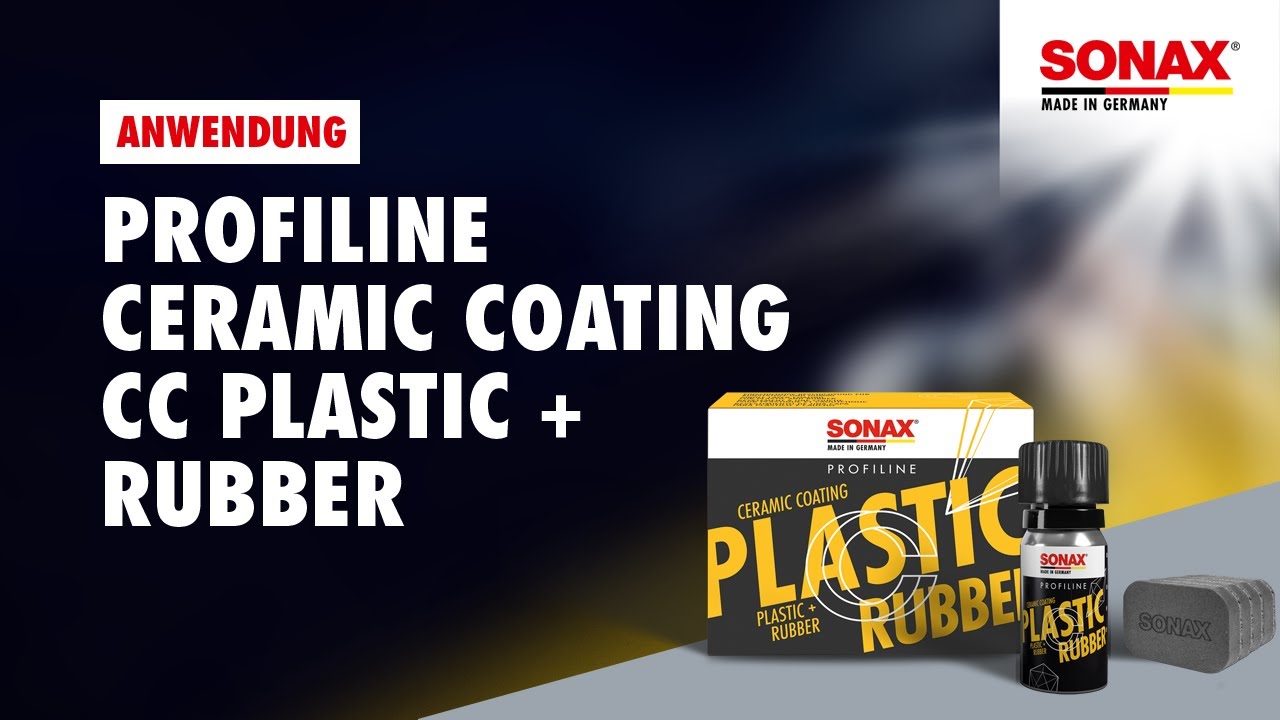 Anwendung SONAX PROFILINE CeramicCoating CC Plastic+Rubber