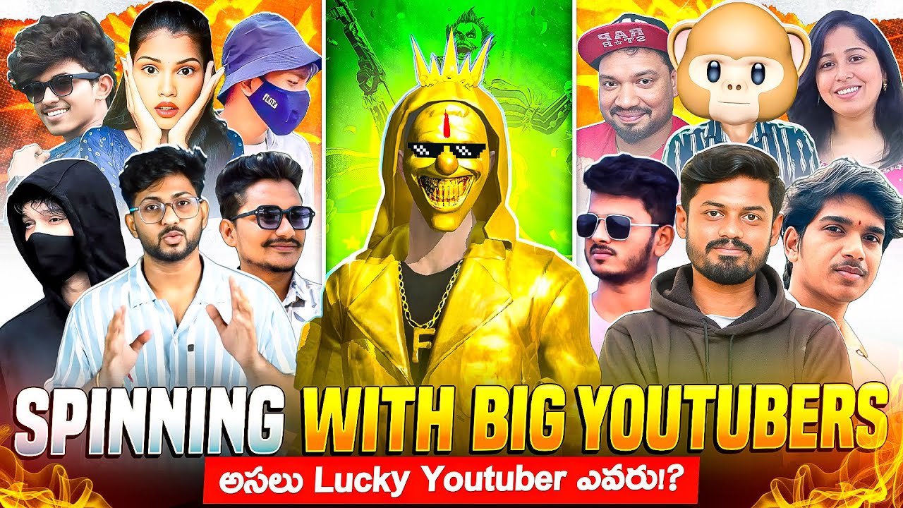 SPINNING WITH BIG YOUTUBER’S NAMES || అసలు Lucky Youtuber ఎవరు !?